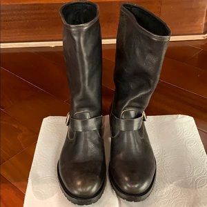 N.D.C MADE BY HAND BLACK LEATHER BOOT! SIZE 36/6!